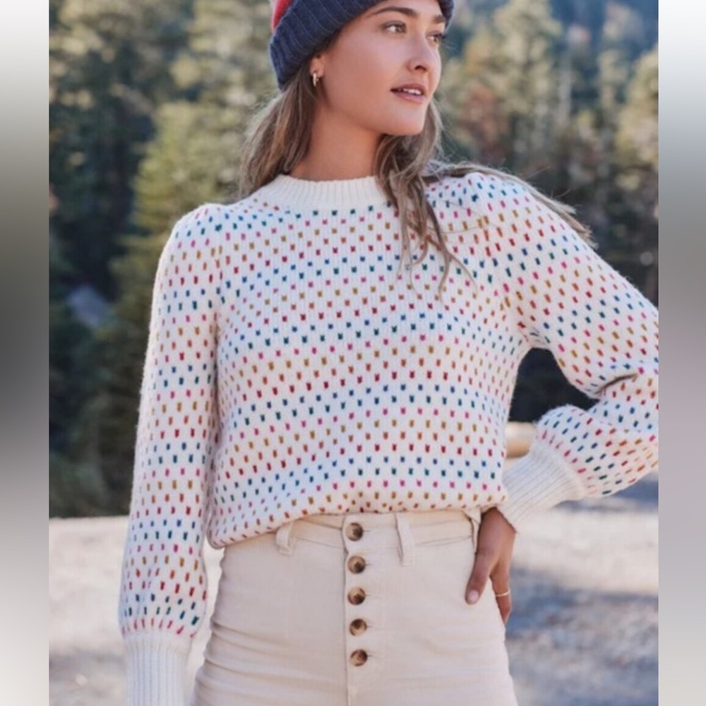 Marine Layer Alma Puff Sleeve Sweater